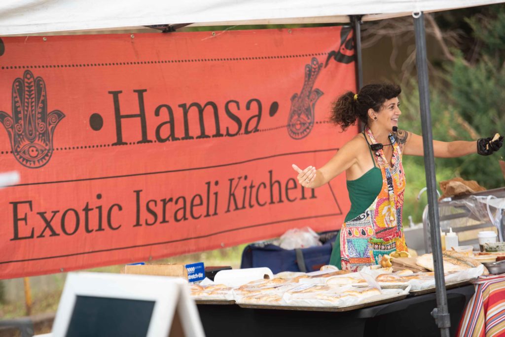 Hamsa Exotic Israeli Kitchen at Napili Farmers Market on Maui