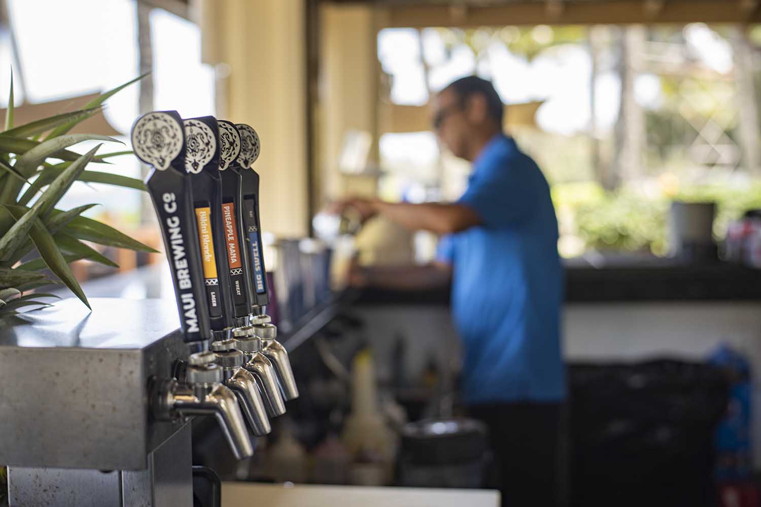 Maui Brewing Company Beers on Tap at The Burger Shack on Maui