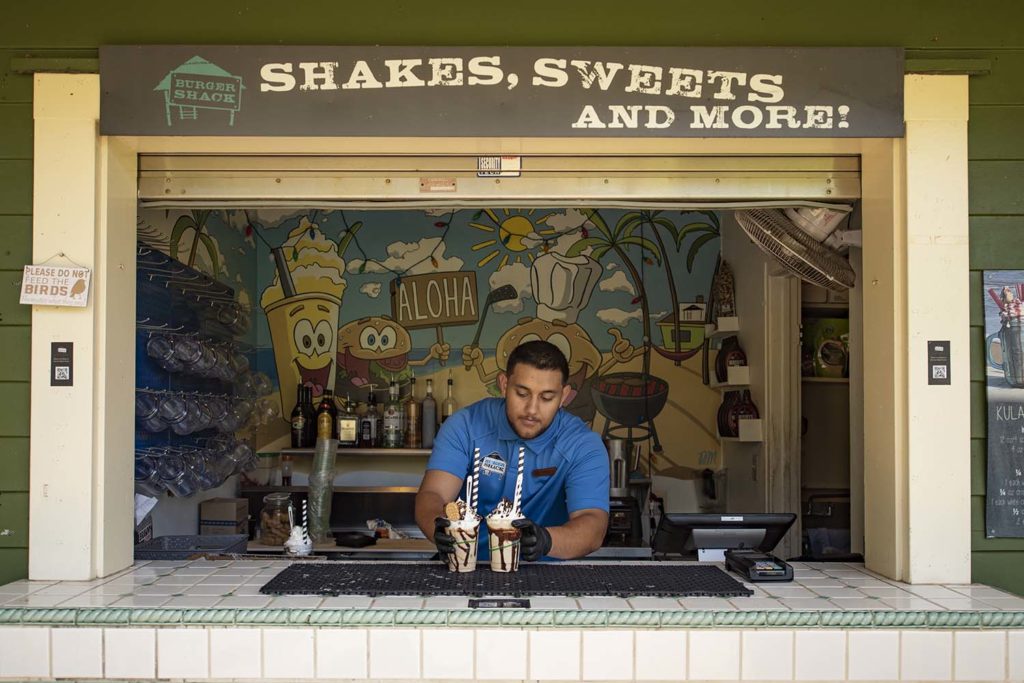 The Shakes Sweets and More Counter at The Burger Shack Ritz Carlton Maui