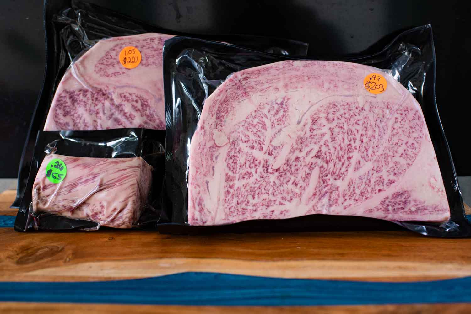 Cuts of Kobe Beef Wagyu