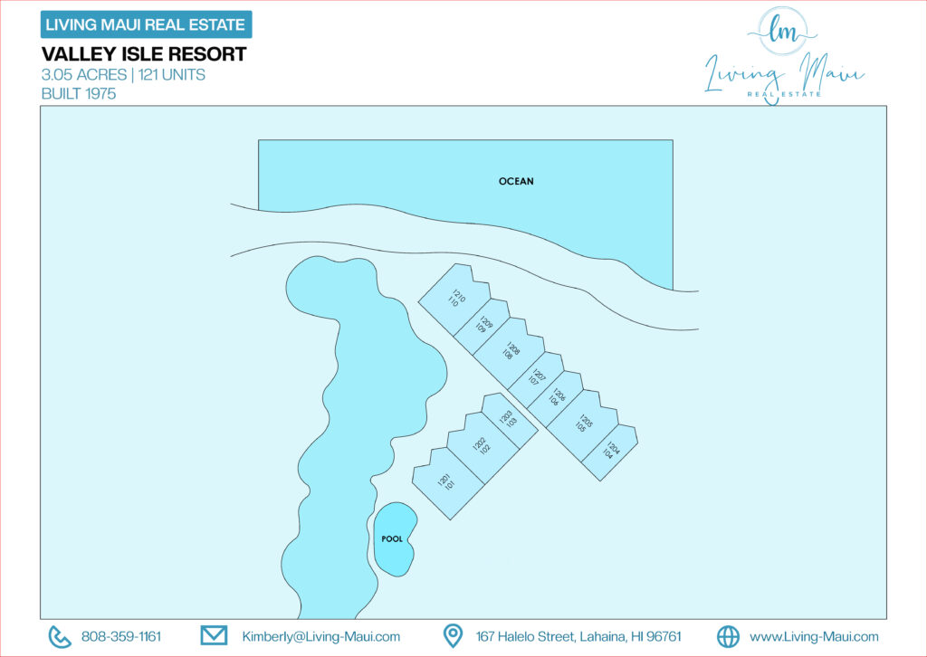 Valley Isle Resort Site Map, Maui