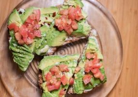 Avocado Toast with crema at Choice Health Bar